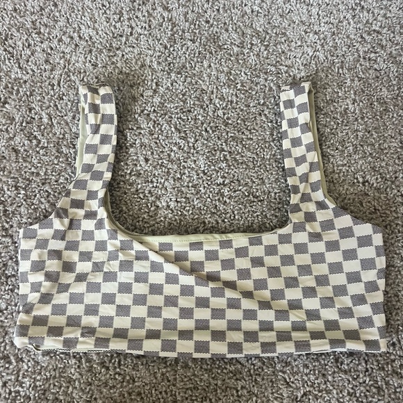 I Am GIA checkerboard bikini top NWOT - Picture 1 of 3